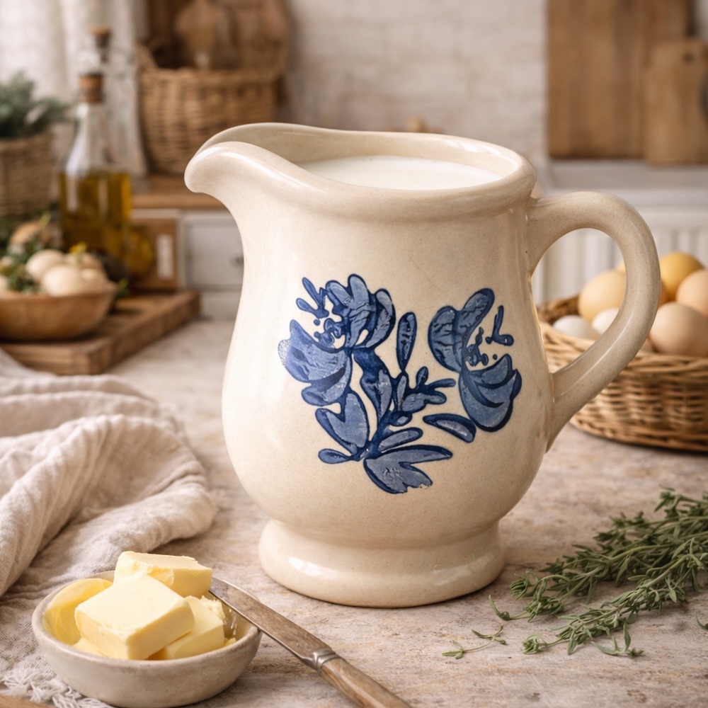 Pfaltzgraff Yorktowne‎ Creamer Pitcher Small Kitchen Farmhouse Country Decor